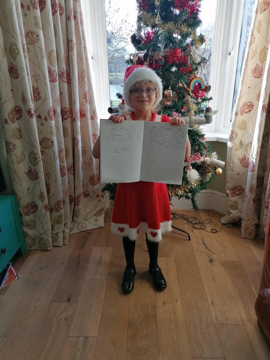mariaprust's tweet photo. Happy Christmas @AbbeyPrimary we miss you! Practising our handwriting and working towards a handwriting pen. Lovely fun Christmas introduction this morning from Mrs Jand Mr W. Happy Christmas everyone #homelearning #yr3jh https://t.co/KEHv2Qunzh