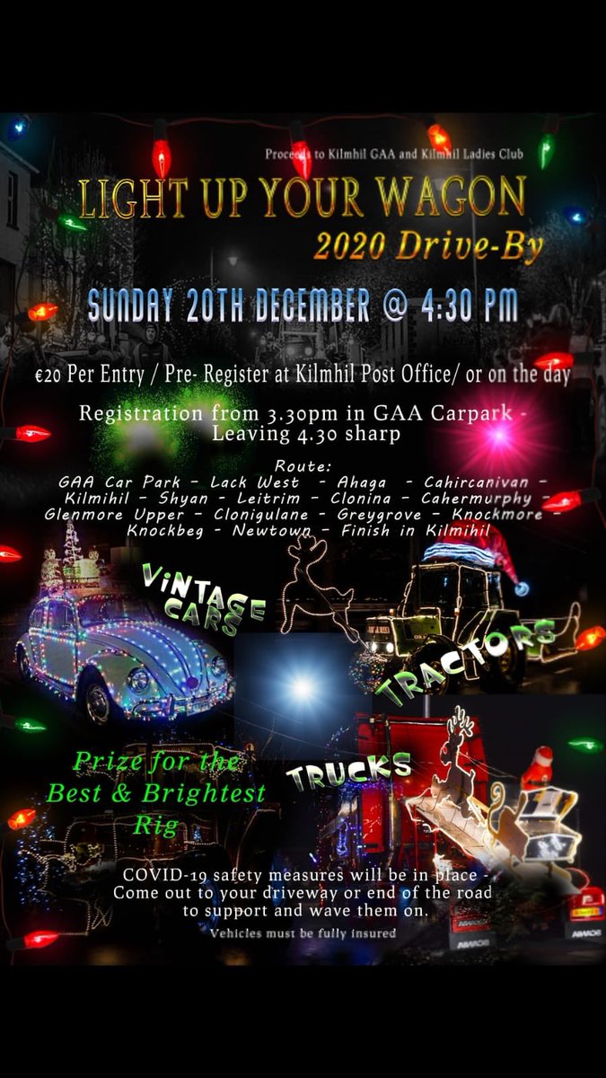 10kDan's tweet photo. @ClareFM can you rt please Kilmihil - Light up your Wagon this Sunday evening https://t.co/Cf2Aj3DOy5