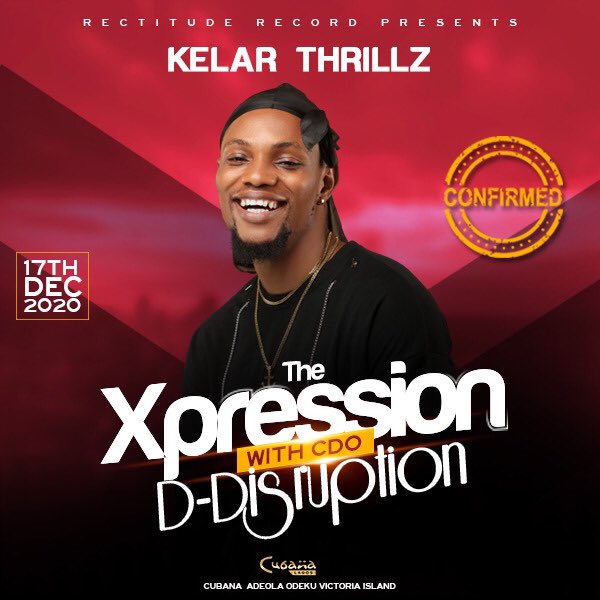 Gmusicplus's tweet photo. @Kelarthrillz will be live at #TheXpressionwithCDO today!
Venue: Cubana Victoria Island, 17 Adeola Odeku Street Lagos, Nigeria
TIME: 6 PM
cc @cdoofficial
#ChurchOutside #DDisruption https://t.co/5k7mNbGMto