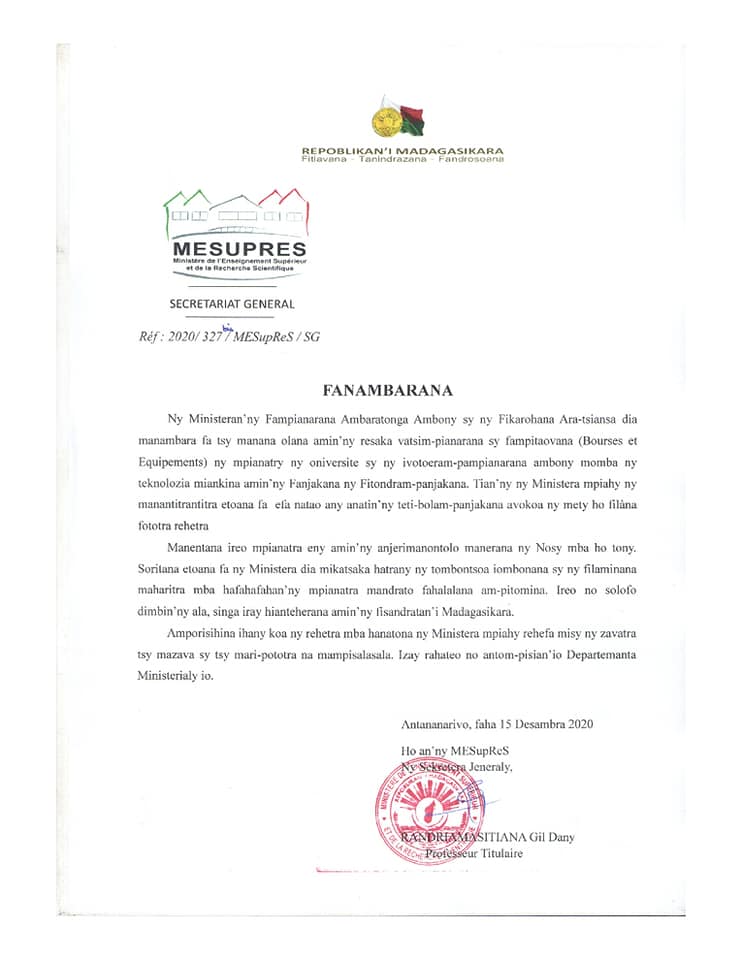 MESupReS- Ministère de l'Enseignement Supérieur tweet media