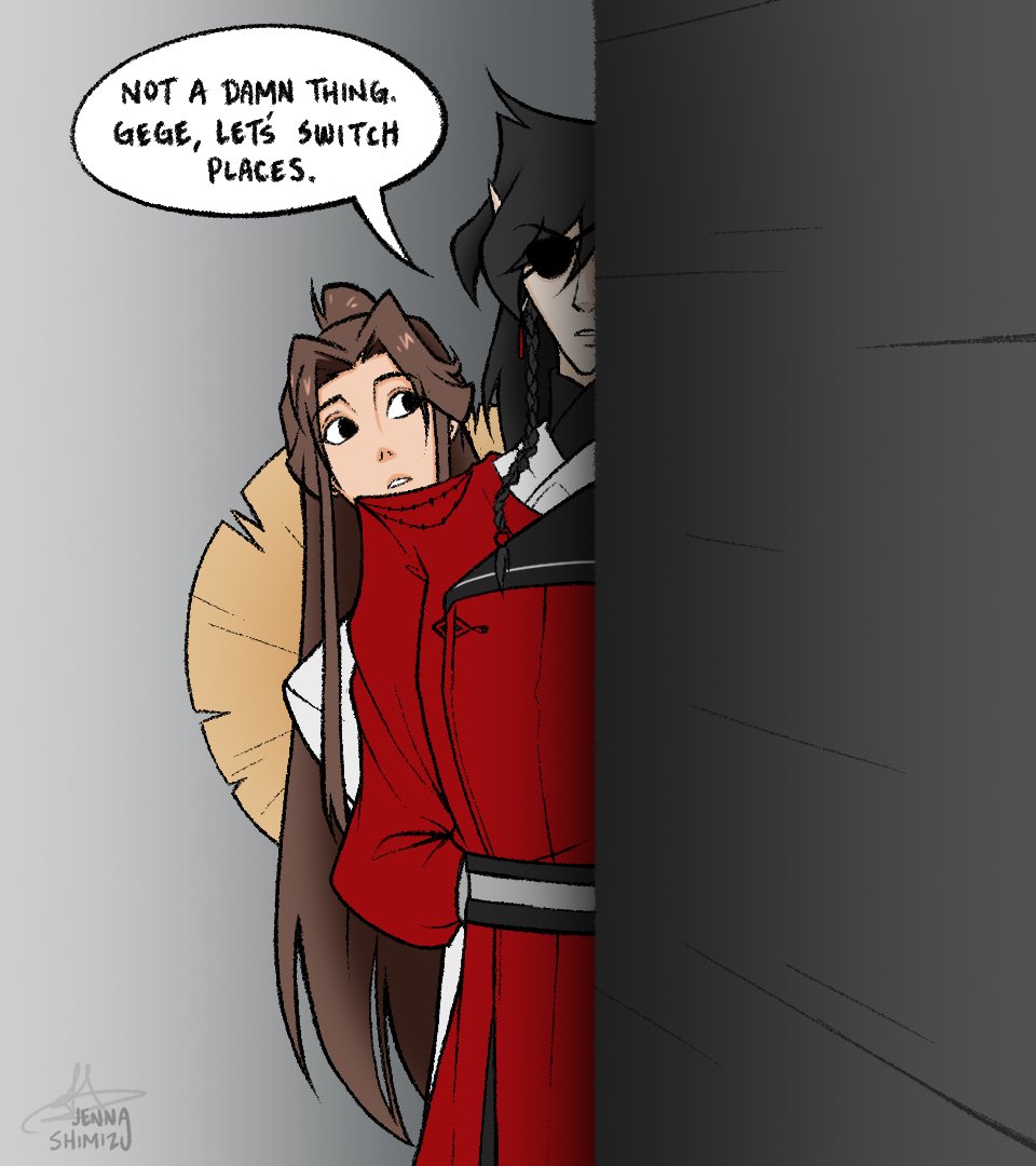 Me @ myself: Please stop giving Hua Cheng a hard time, he's been through enough 😔 #TGCF #天官赐福 #HuaLian
