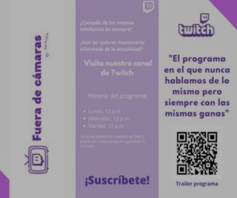 Unaperiodistaa's tweet photo. En "Fuera de Cámaras" se trataran cuestiones de diferentes temas, pudiendo ser culturales, sociales o deportivas entre muchas otras. Además se transmitirá por la gran conocida plataforma de twitch. #ComunicaciónSocialULL https://t.co/VliWpyHUzf