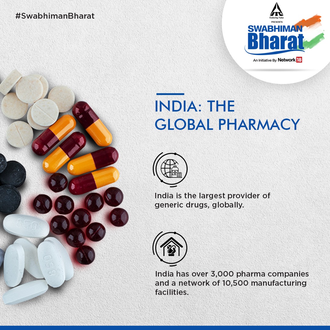 News18Bengali's tweet photo. India is the world’s largest provider of generic drugs and caters to over 50 per cent of worldwide demand for many vaccines. ITC presents #SwabhimanBharat, an initiative by #Network18Group.
ITC | #Partnered https://t.co/vzu0Pp20Rz
