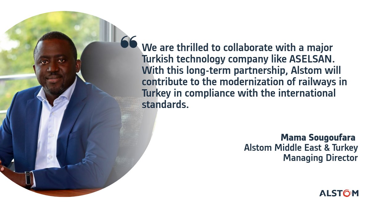 AlstomAMECA's tweet photo. Cooperation between Alstom and @aselsan on #Rail Systems. To learn more: https://t.co/5MQ88sD9uV https://t.co/BvBXSSr2Va