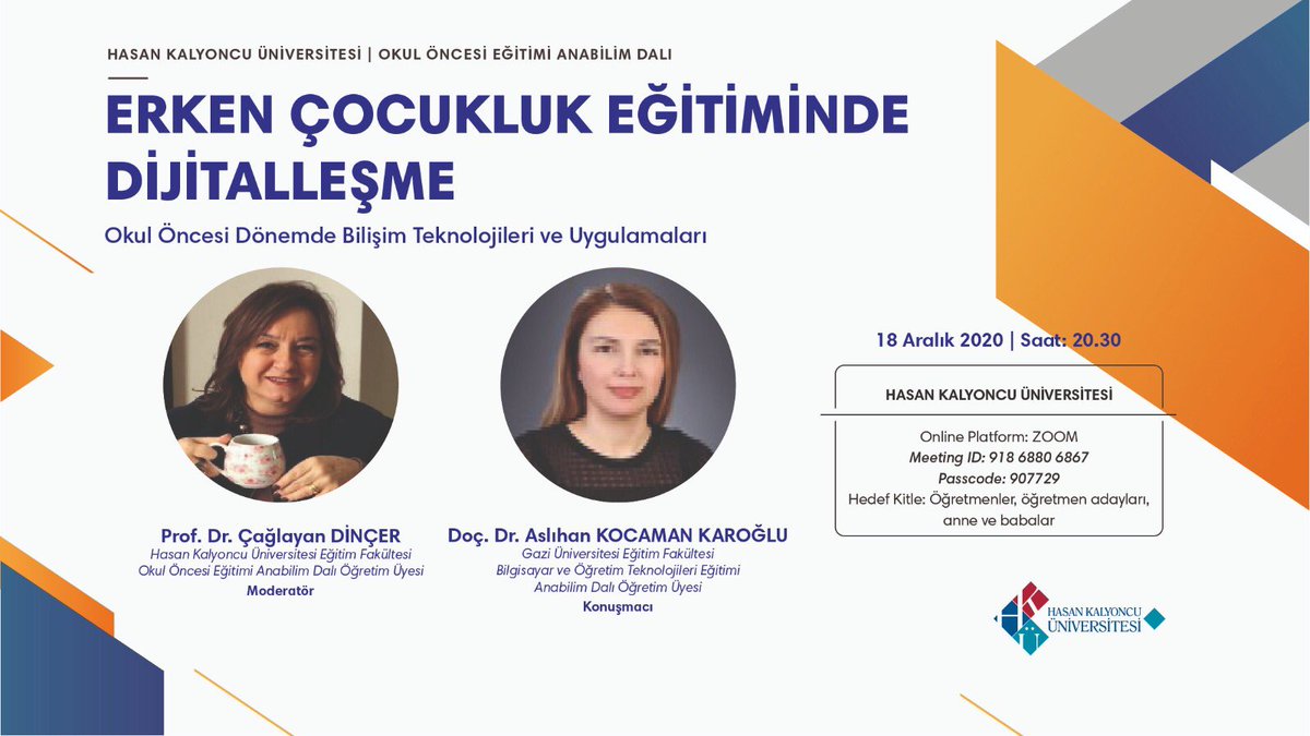 Okul Öncesi Dönemde Bilişim Teknolojileri ve Uygulamaları nelerdir🧐İlgi duyan herkesi yarın 20:30’da konferansımıza bekliyoruz 🤩