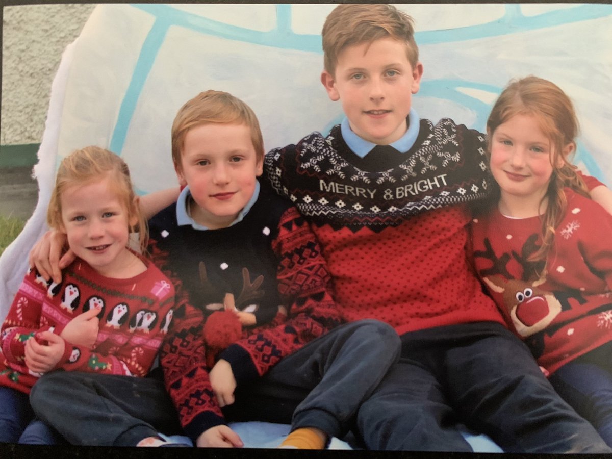 TheGAAfarmer's tweet photo. School picture a bit different this year, all in national school together for 1 year β€οΈ #GettingBigNow https://t.co/4CsZWLlxkn