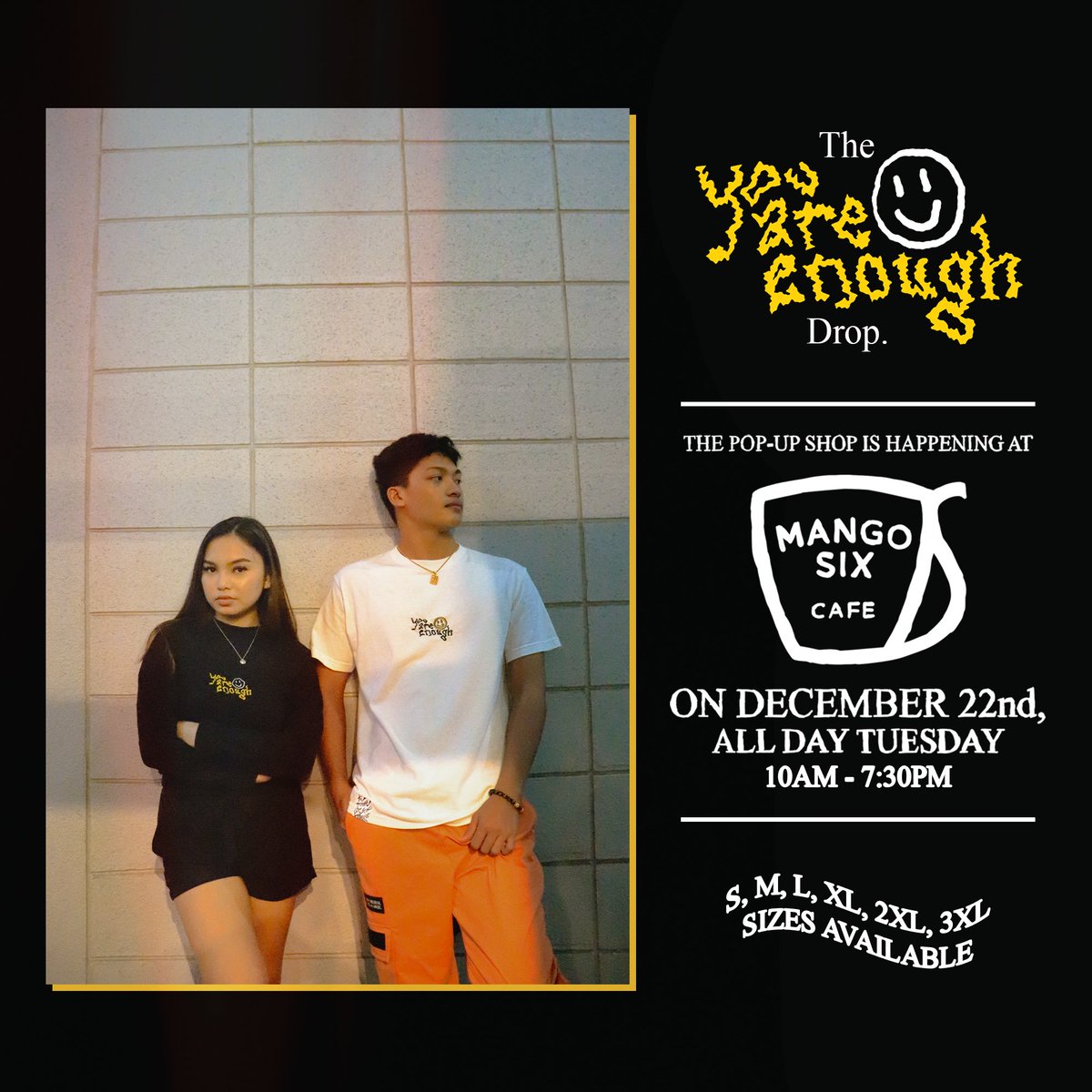 montempleogs's tweet photo. Sizes S, M, L, XL, 2XL and 3XL are available for all shirts and long sleeves. Headwear, accessories and more will be at the pop-up shop. All curated for your Christmas shopping needs 

#TempleACanvasToWear⛩ https://t.co/l8SB6M4DmT