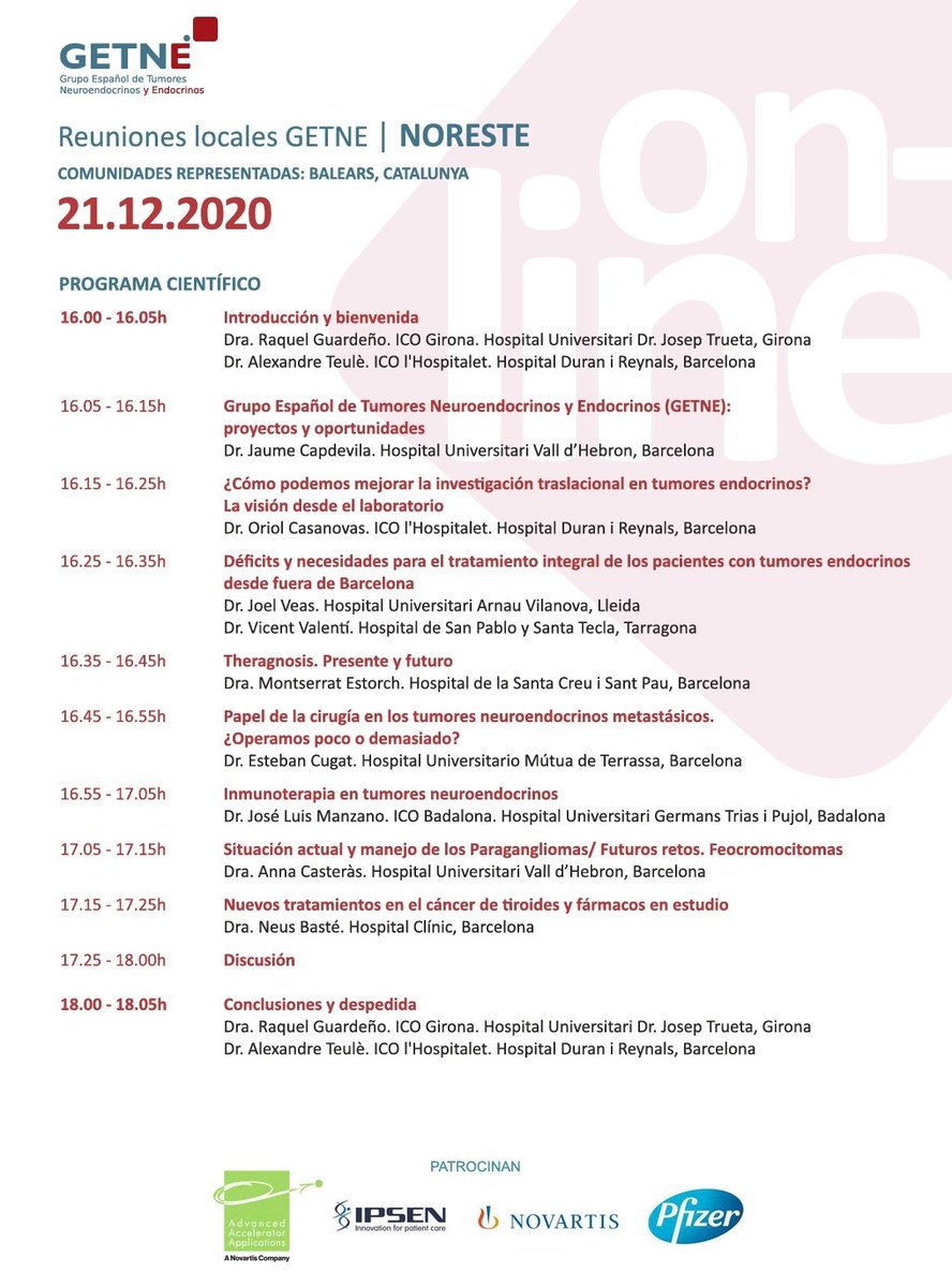GrupoGetne's tweet photo. Ya tenemos disponible el programa definitivo de la próxima reunión local #GETNE20.
Inscripciones en getne@getne.org https://t.co/l0NCW7GnCu