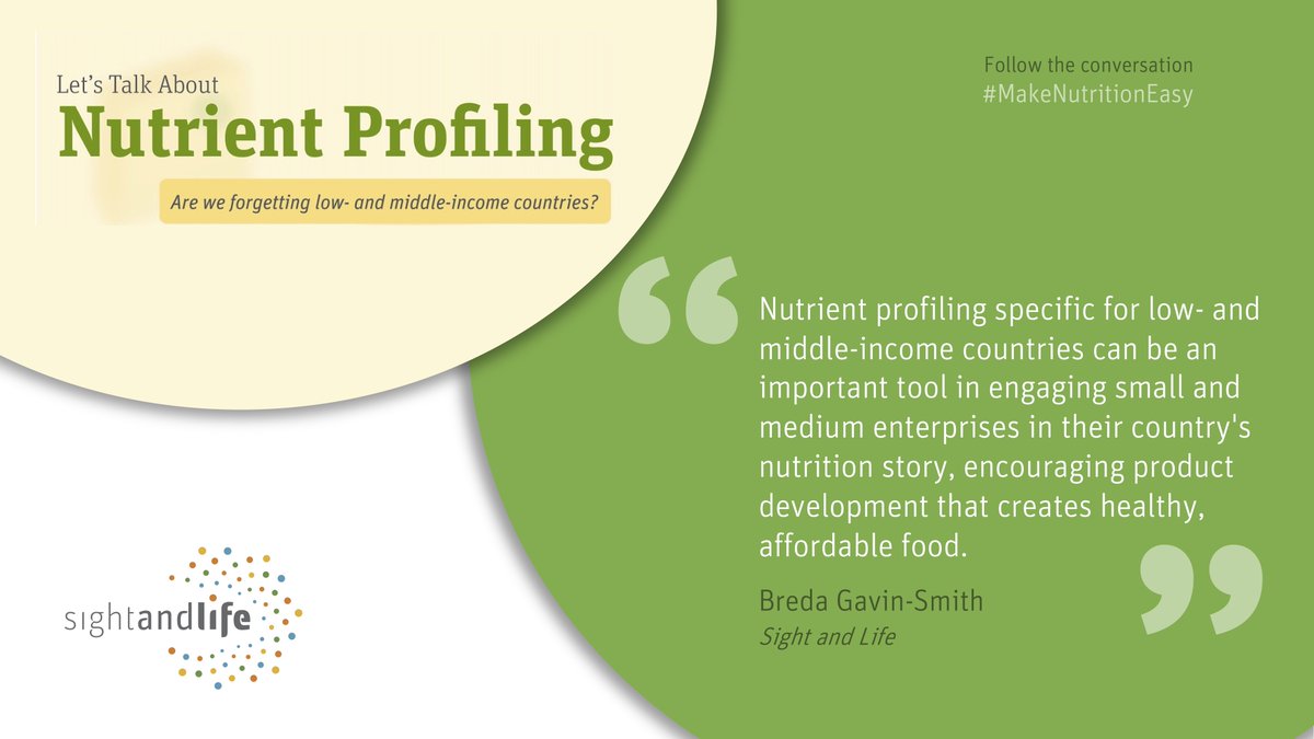 SightandLife's tweet photo. Have you watched the #SAL webinar on #nutrientprofiling? @bredagavsmith walks us through the topic from research to practical examples in Ghana 🇬🇭. Watch the webinar to understand the importance of nutrient profiling systems for LMICs 👉 https://t.co/otwkqAhGMG #MakeNutritionEasy https://t.co/koYrDKKDCF