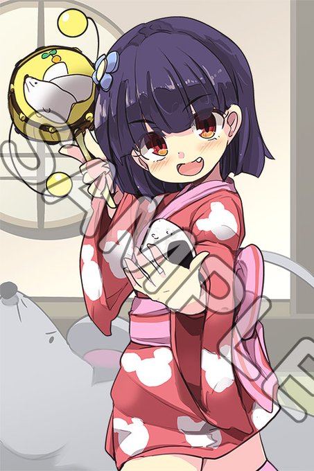 フリュトーさん[ @huryuto2 ]からリクエスト頂いた
ちゅー納言でんでこ(ざくざくアクターズ)です
シチュエーションは和風屋敷で戦闘中!
許可を頂いたので紹介させていただきます 