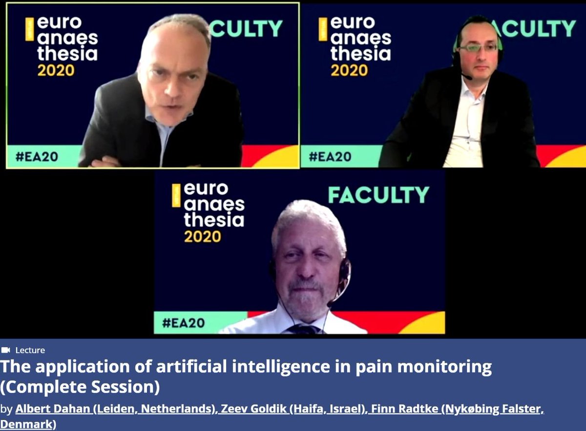 MedasenseLtd's tweet photo. If you missed the NOL symposium during ESAIC on "The application of artificial intelligence in pain monitoring" you now have a chance to view it here:
https://t.co/1ct3yj9pdk
Thank you Medtronic @MDT_RMS_EMEA for bringing together such a winning team of speakers!
#EA20 https://t.co/LgEopXO6mq