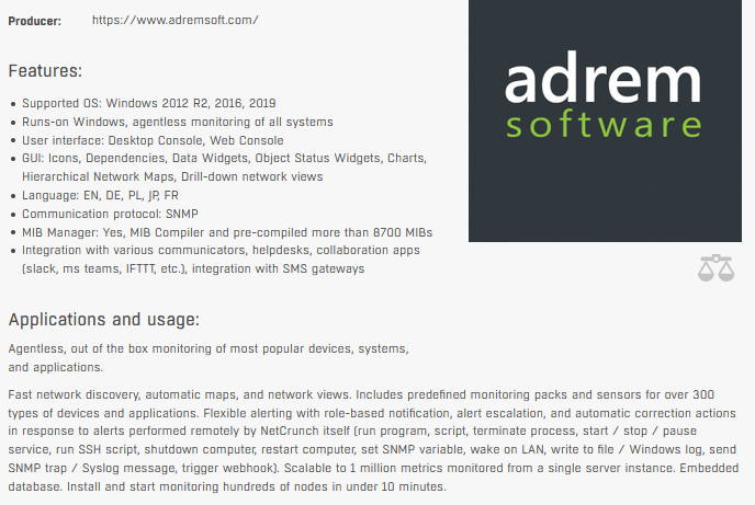 group_hw's tweet photo. Do you use the SNMP protocol with our products in your applications? Check out the packages offered by
@adremsoftware and expand your SNMP options https://t.co/ieKXYFM4SC
#SNMP #software #applications #monitoring #report #alarm #newtwork #protocol #sensors #script https://t.co/RDWGLkSFl8