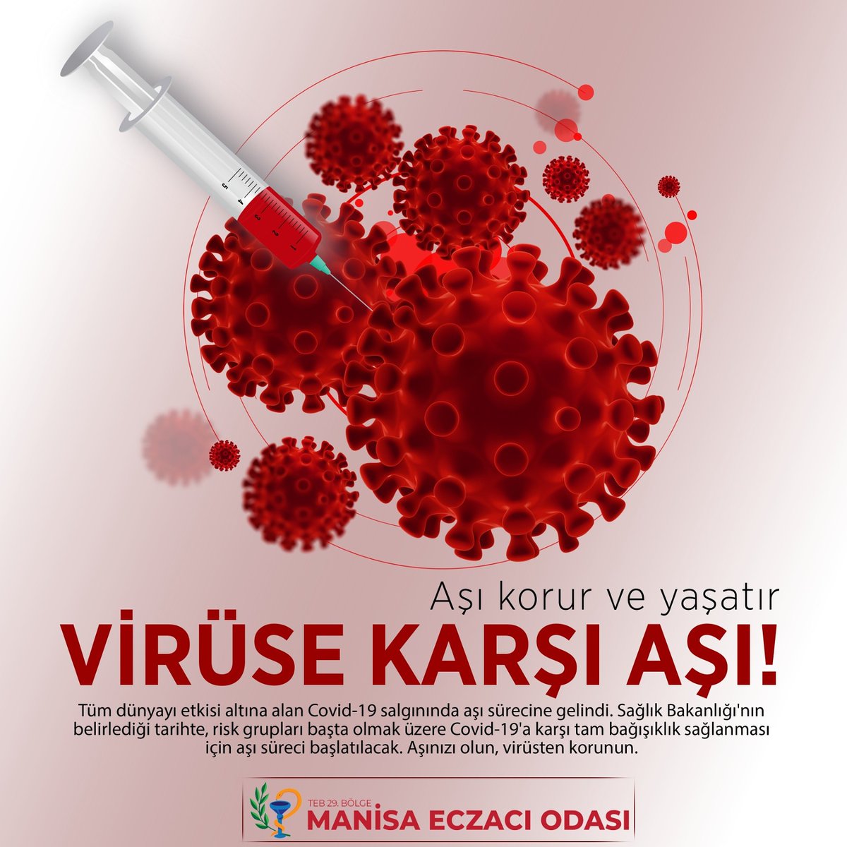 Aşı ile ilgili herkes birşeyler söylüyor. Bilimsel dayanaktan yoksun, manipüle edici bu tür söylemlere kulak asmayalım.Kafamızda var olan sorularla ilgili Sağlık Profesyonellerine danışalım. 

Kendimiz, sevdiklerimiz ve toplum sağlığı için; 
Aşı olun, virüsten korunun