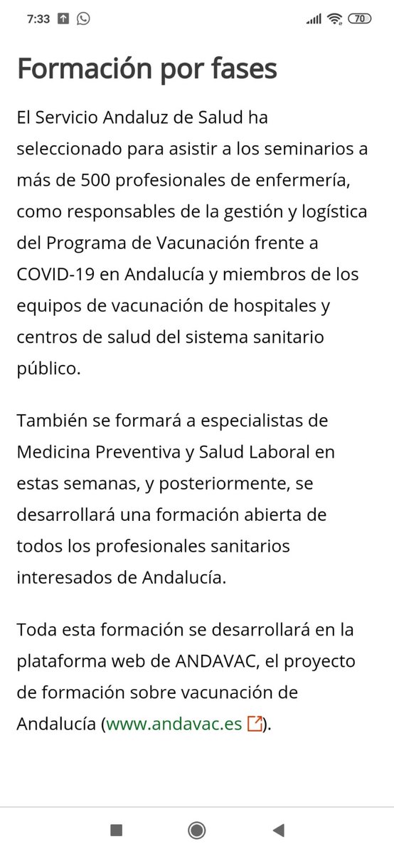 En Andalucía <a href="/saludand/">Consejería de Sanidad, Presidencia y Emergencias</a> obvia/aparta a los farmacéuticos del SAS, referentes del programa de vacunación en Andalucía desde hace más de 30 años, del Programa de Formación de la Vacuna frente a la COVID. ⁦<a href="/practicaseguras/">Seguridad del Paciente</a>⁩ ⁦<a href="/Sefap_FAP/">SEFAP</a>⁩ ⁦