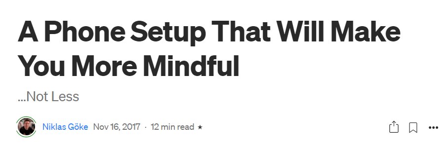 Beberapa hari yang lalu, aku membaca sebuah artikel di Medium yang berjudul "A Phone Setup That Will Make You More Mindful" dan terdapat sebuah analogi yang cukup menarik di dalamnya. "If your phone was more like your toothbrush, your life would be a lot better."