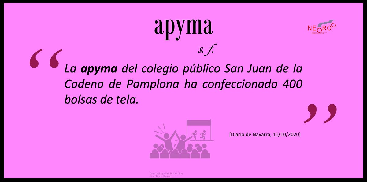 DNeologismos's tweet photo. #apyma #neologismo #neologismodiario #NEOROC https://t.co/8OasHznDas