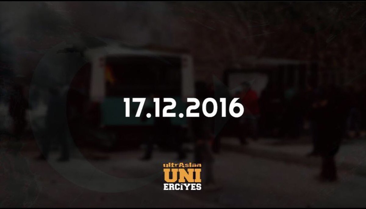 17.12.2016 tarihinde Kayseri’de hain terör örgütü tarafından meydana gelen patlamada şehit olan 15 askerimizi saldırının 4. yılında rahmetle anıyoruz.
#TerörüLanetliyoruz
#ultrAslanUNIErciyes