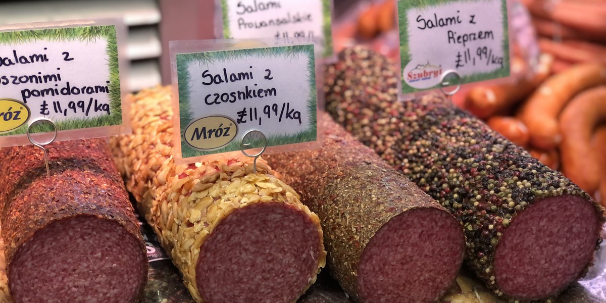 LeicesterMarket's tweet image. Kotula &amp;amp; Sons Polish deli (Mróz Polski Sklep) offers a wide range of delicious authentic polish traditional sausages, Podwawelska, cured meats, Sopocka, cheese &amp;amp; polish deli items. 

Support local this Christmas. 
#leicestermarket #polishdeli #shoplocal
