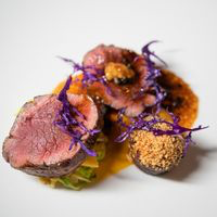 Saddle of Venison Sprouts, Pickled Walnuts, Burnt Orange, Smoked Bone Marrow

#Brighton #BrightonFood #Restaurants #SupportLocal