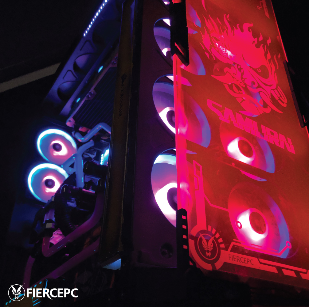 FiercePC's tweet photo. It's Cyberpunk week! 
So here are some more photos of our Cyberpunk inspired build! https://t.co/PDRNBqoOeM