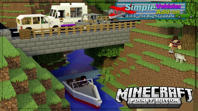 ふかふか ゲマステ Gamers Station 実際に乗って運転できる マルチプレイにも対応 マイクラpe 車からボートまで多くの乗り物を追加 無料アドオン Simple Vehicles Add On T Co Lewks9iy5k マイクラpe Minecraft T Co