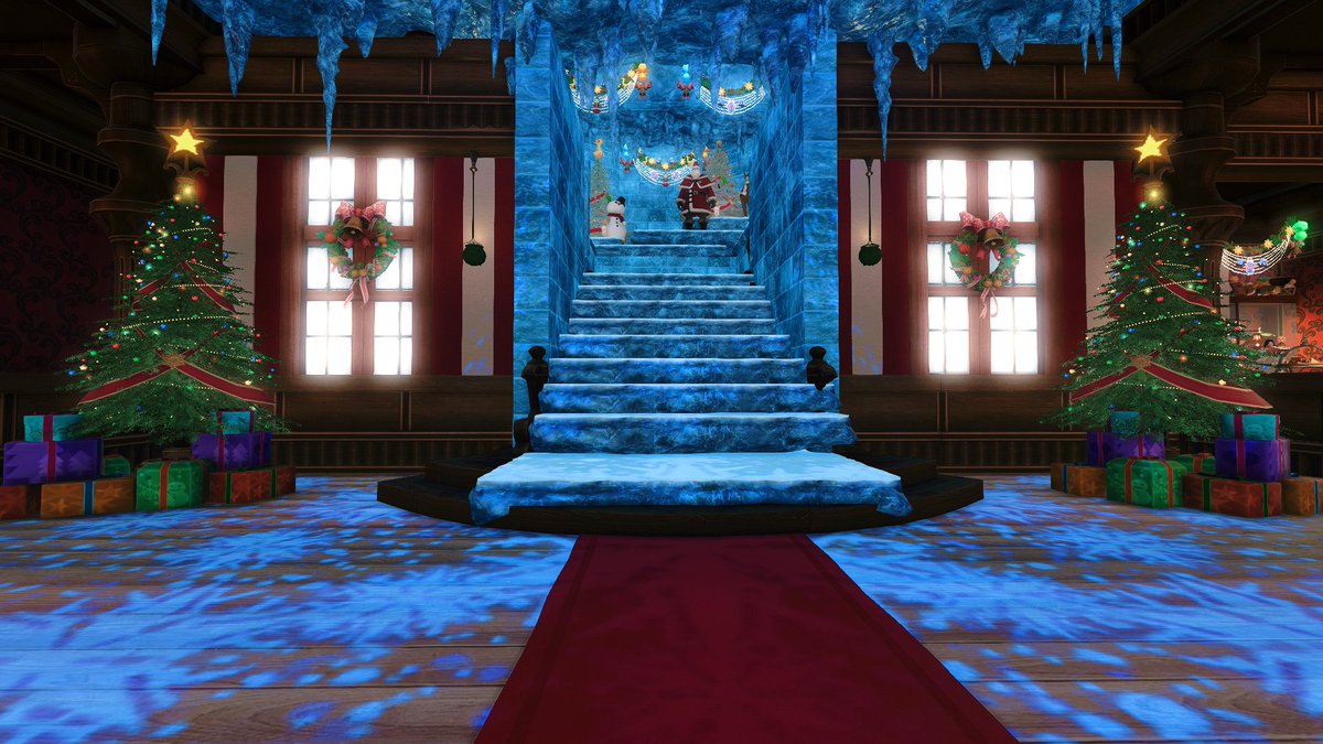 Sydsquicious's tweet photo. First rule of Snowball 'Fightclub'? - You don't talk about... oh wait, that's not it. First rule is no rocks in the snowballs!
(our FC fun with the new Starlight housing items!)
#mateus #starlight2020 #ffxivhousing #ffxiv https://t.co/sFr8J8b2vn