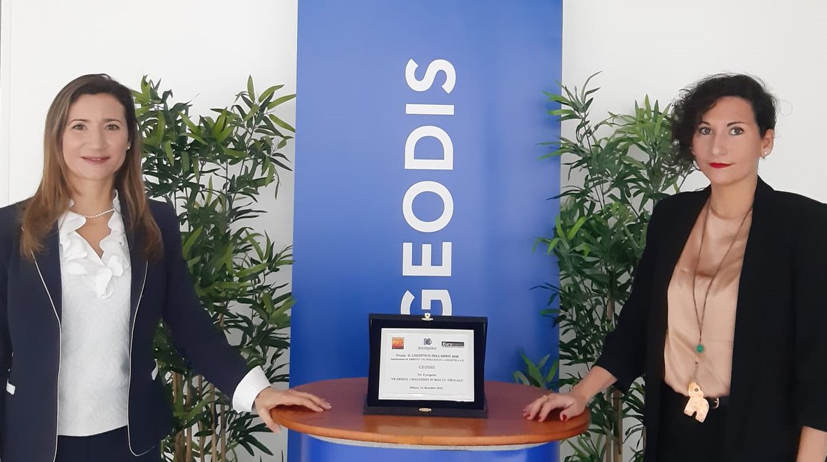 P_Calderoli's tweet photo. Proud to have been awarded "2020 Logistics Player of the Year” by @assologistica for the innovative solution of virtual reality design. 

More information at https://t.co/5okWtC7KA4

#GEODIS #keeprising #innovation #virtualreality #Assologistica #logisticodellanno https://t.co/1p165XHfT1
