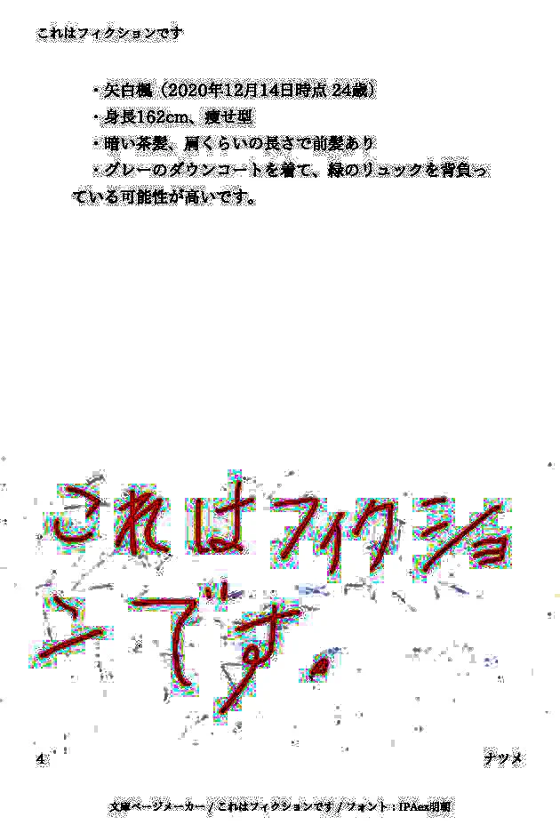 怖すぎ…
最後の赤文字の下、
なんか書いてあるっぽいけど自分には読めなかった  