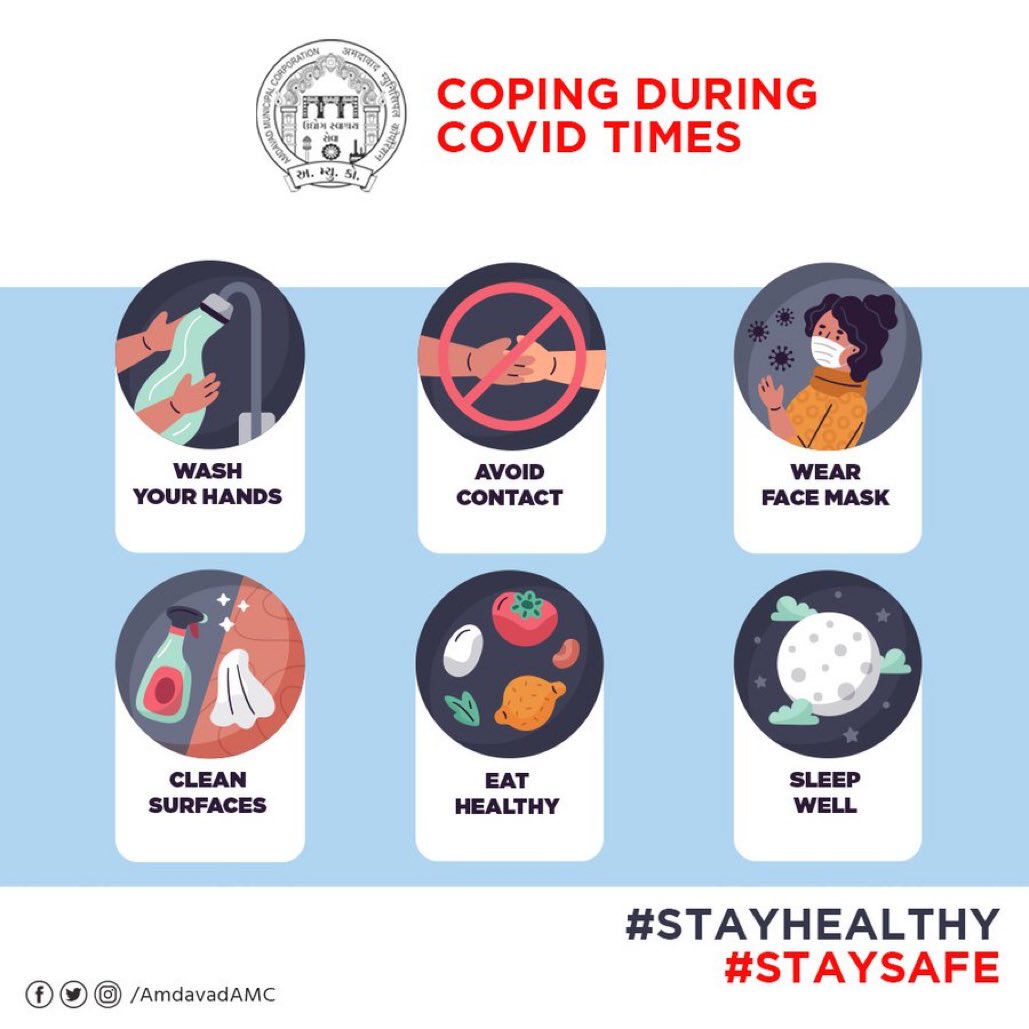 To cope up with the tough times today, safety should be our primary focus. To ascertain this, please wash your hands regularly, avoid contacts as much as you can, wear a mask, clean surfaces, eat healthy & sleep well
#LifePositiveCoronaNegative
