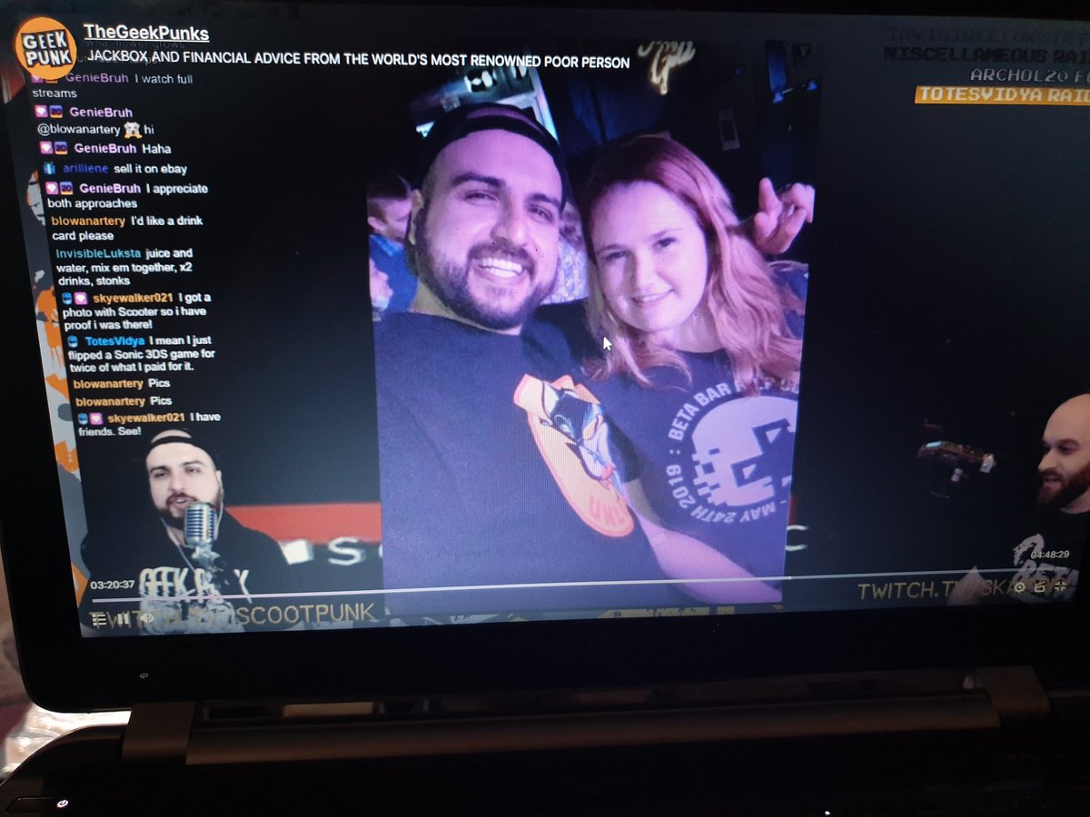 SKYEwalker021's tweet photo. This one time I got a selfie with the legendary @voteforscooter  and he showed it on @TheGeekPunks  stream and I felt so famous haha ❤❤❤ https://t.co/Bdjd2JBlcT