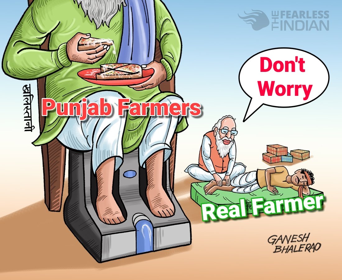 pardhu_leo's tweet photo. Perfectly expressed ... 👌
#ModijiWithFarmers
#FarmersWithModi
Cartoon Courtesy:
Ganesh Bhalerao https://t.co/X7qZGqpxrV