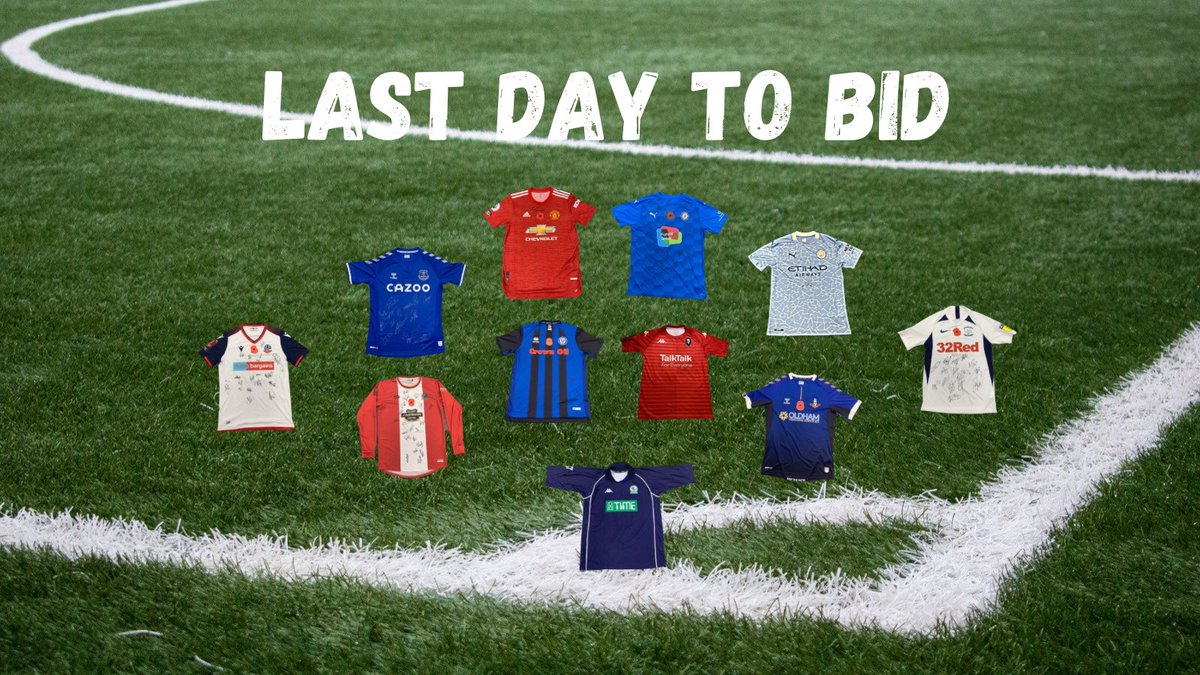 BroughtonHouse's tweet photo. ❗Last few hours remaining!❗

The Great Auction closes at 12:30pm today, there's still time to place your bids! 🙌

Email Auction@BroughtonHouse.com to make your bid. 

Winning bidders will be contacted later today, fingers crossed that will be you 🤞

#marcusrashford #salford https://t.co/CagwmeqoSj