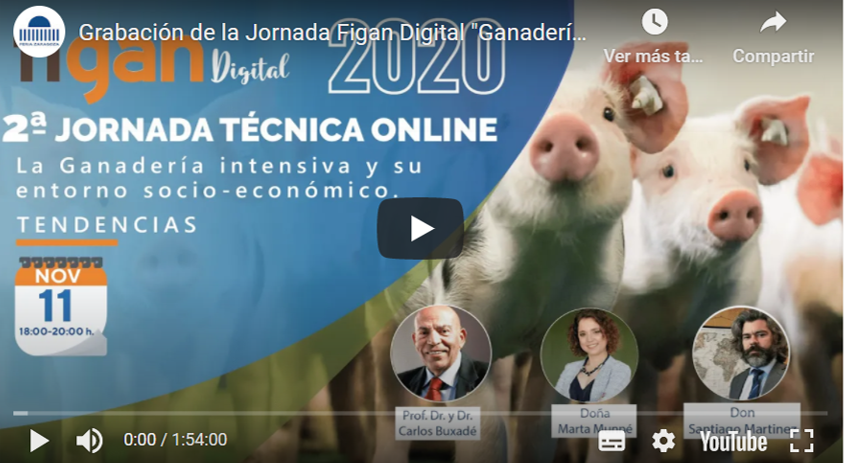 Si no pudiste asistir a nuestra Jornada Online "Ganadería Intensiva, su entorno socio-económico y tendencias" aquí tienes la GRABACIÓN COMPLETA 👉https://t.co/aQQ90JL8pp donde podrás disfrutar de las ponencias de nuestros participantes. Nos vemos en #Figan2021 07- 10 de sept 2021 https://t.co/DYWbx7sWwK