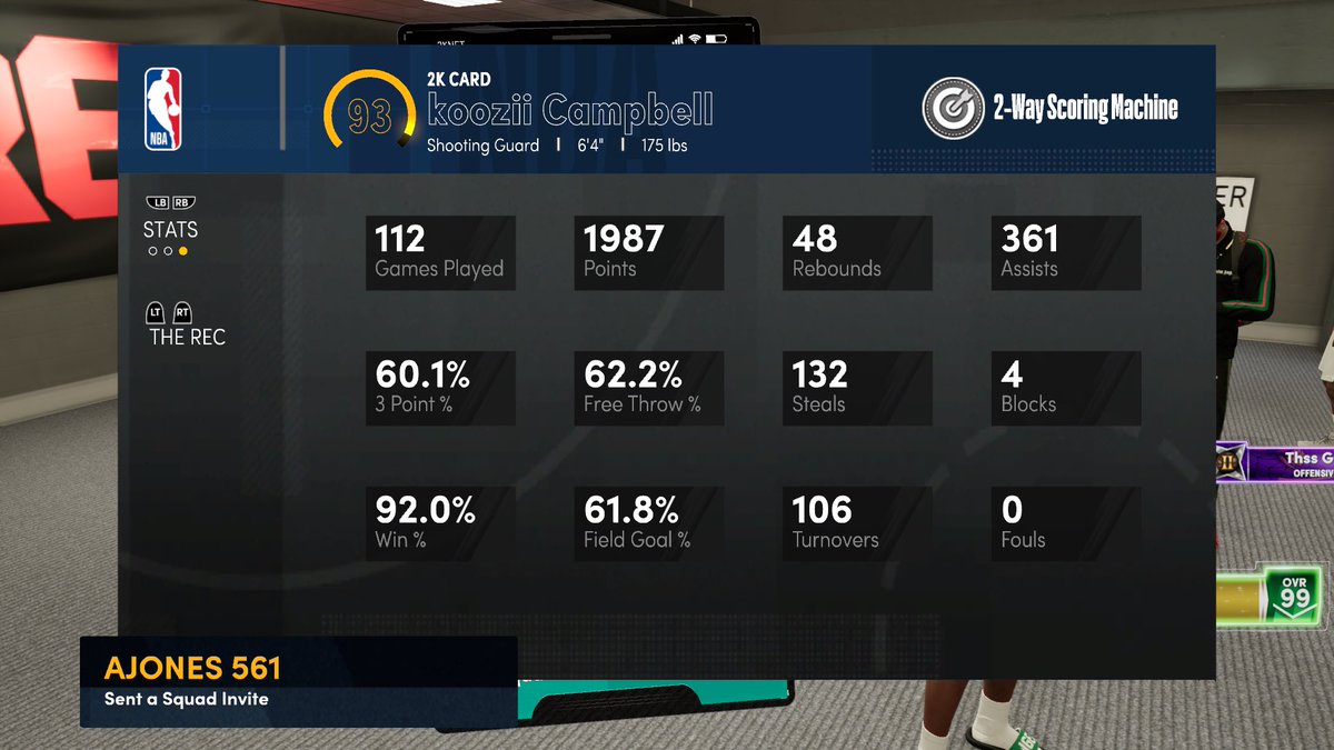 KxxZii's tweet photo. 2way scoring machine. still need a team to play with @AblueLockup @WizardsDG @2kDiscord #2kfreeagent #2kCommunity #2k21 #XboxSeriesXย #2KFestย #NextGen #GregLockUp https://t.co/3ZUZOVYMdb