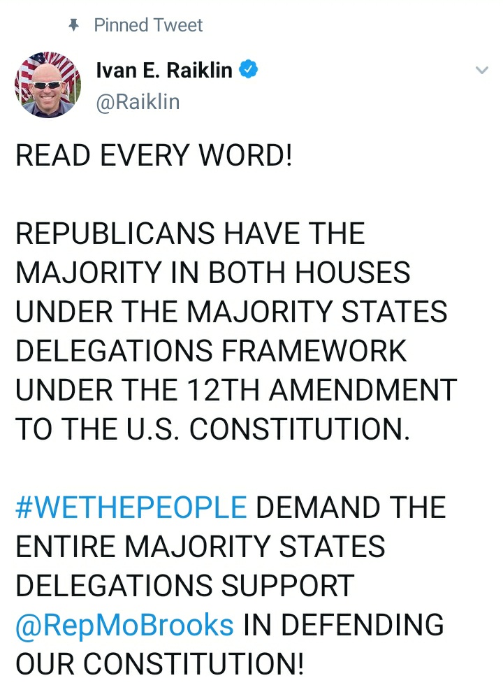 This is misinformation, being widely circulated by QAnon advocates, which is being used to generate false hope among Trump supporters that he could have a chance in Congress on Jan 6th, despite the House majority. (GOP Senators also accept the Electoral College outcome).