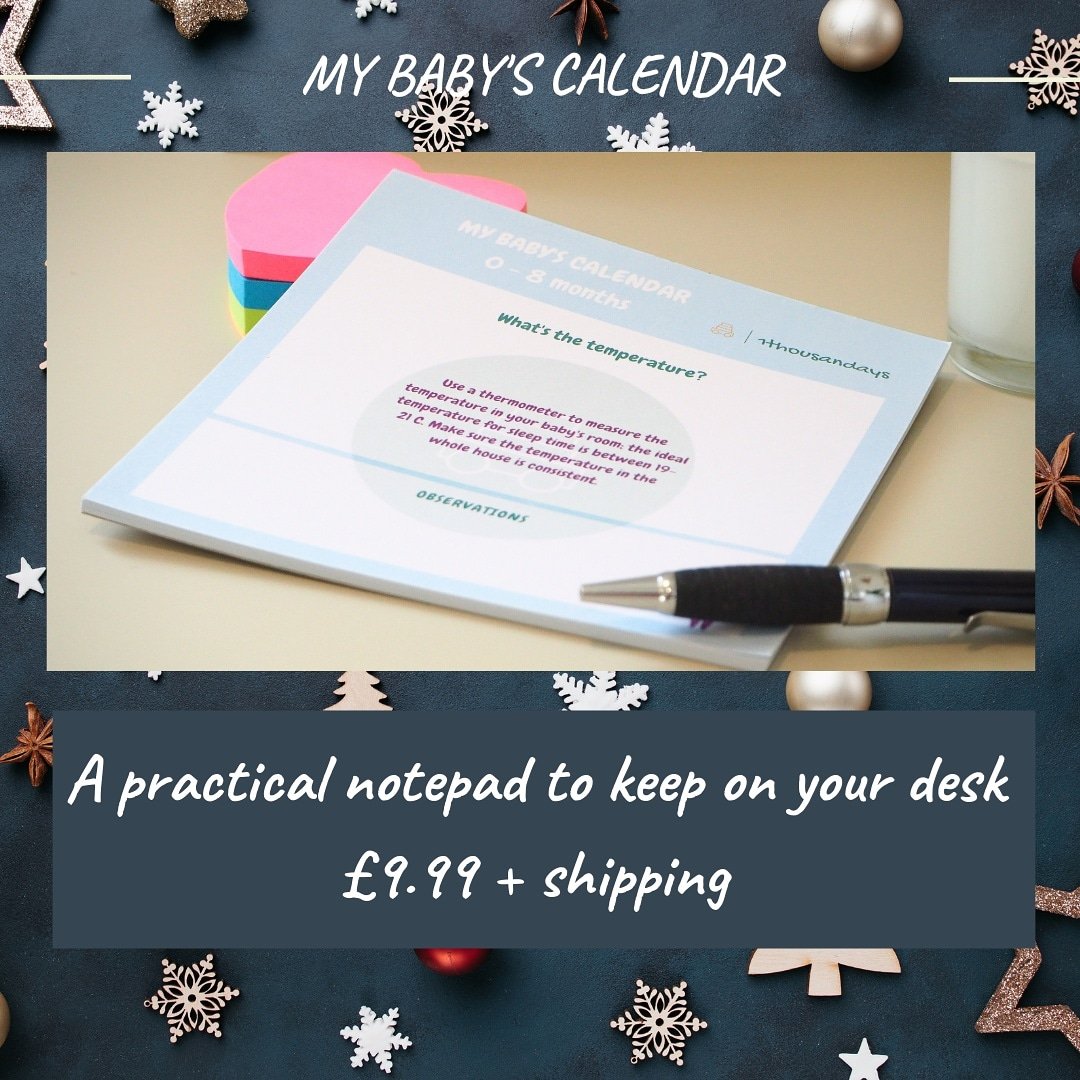You can purchase MY BABY'S CALENDAR as a handy desk pad to keep in your baby's room.Fill out the observation section with your baby's progress and feel free to get in touch should you have any questions! 
#christmas2020gifts #mumstobe  #childdevelopment #educationalconsulting