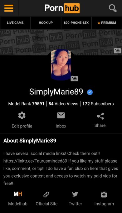 Check out my PornHub acct for exclusive content!! Be sure to like, comment, and subsscribe please!!  https://t