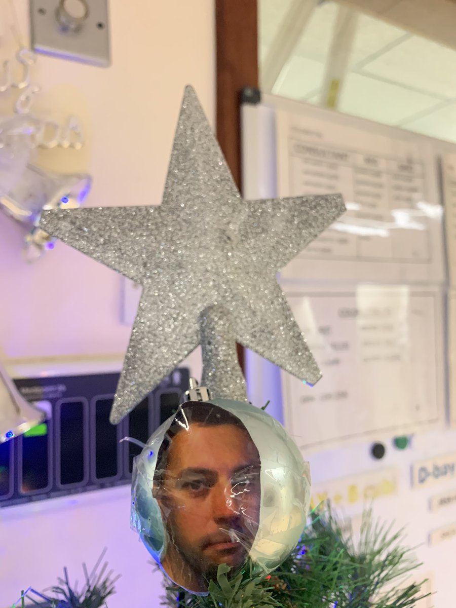 lapcoleadmark's tweet photo. Who is top of the Wolf Ward Christmas tree @UHP_NHS this year? ME!!! Happy Christmas 2020 everyone!! https://t.co/MG3cpo1opx