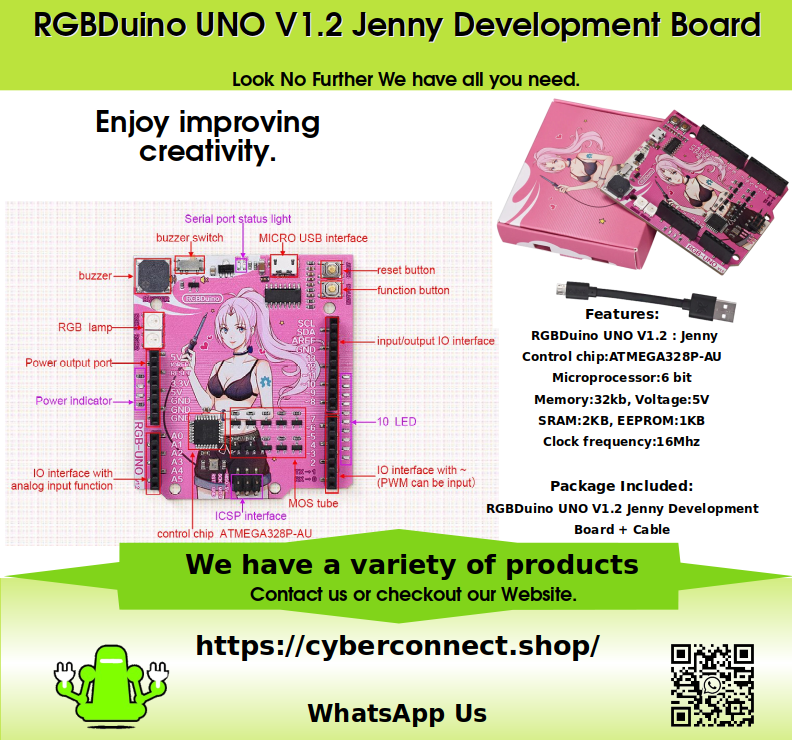 RGBDuino UNO V1.2 Jenny Development Board.
Micro controller , More sucure plug-in
Programmable RGB lights + more LED running lights
Even play your music, more convenience of use 3.3 V power indicator
+ change USB interface to micro USB interface
https://t.co/bUPhqHprFB https://t.co/6lapUPqOSn