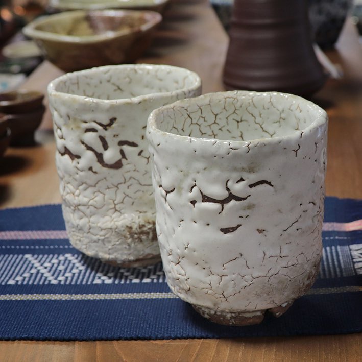 ArtisticNippon's tweet photo. Newly arrived White Hagi yunomi cups by Mukuhara Kashun, fired in his climbing kiln. #teaware #ceramicshop https://t.co/I184GZ1ziG