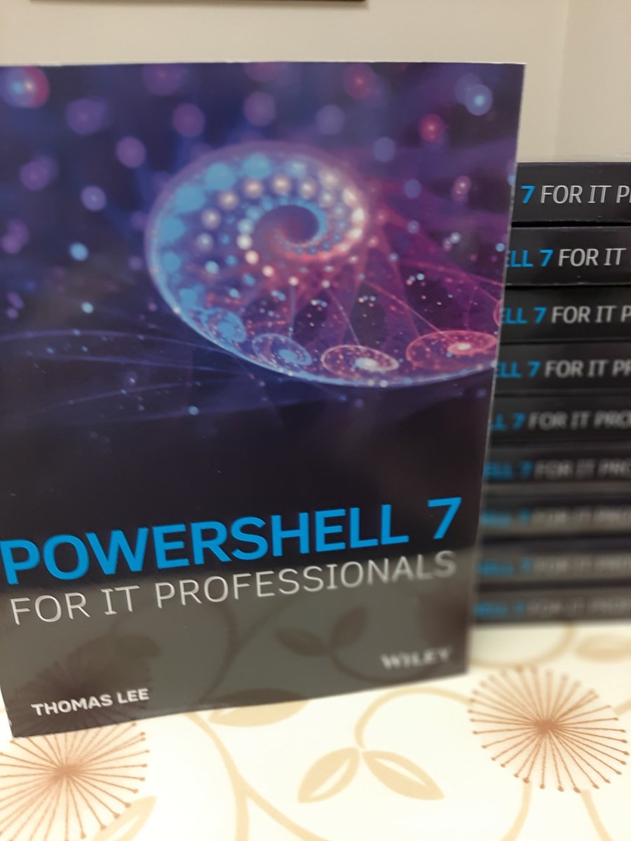 doctordns's tweet image. My copies have arrived in my latest #Powershell book. On #powershell7. Who wants a copy?