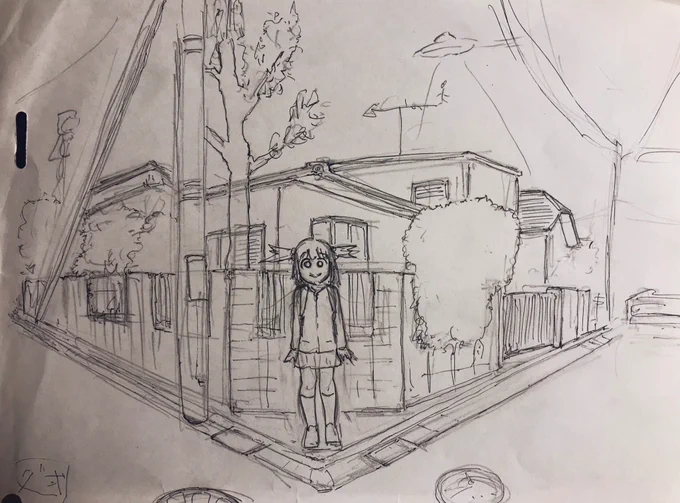 ??考えつつ線を…✨? 