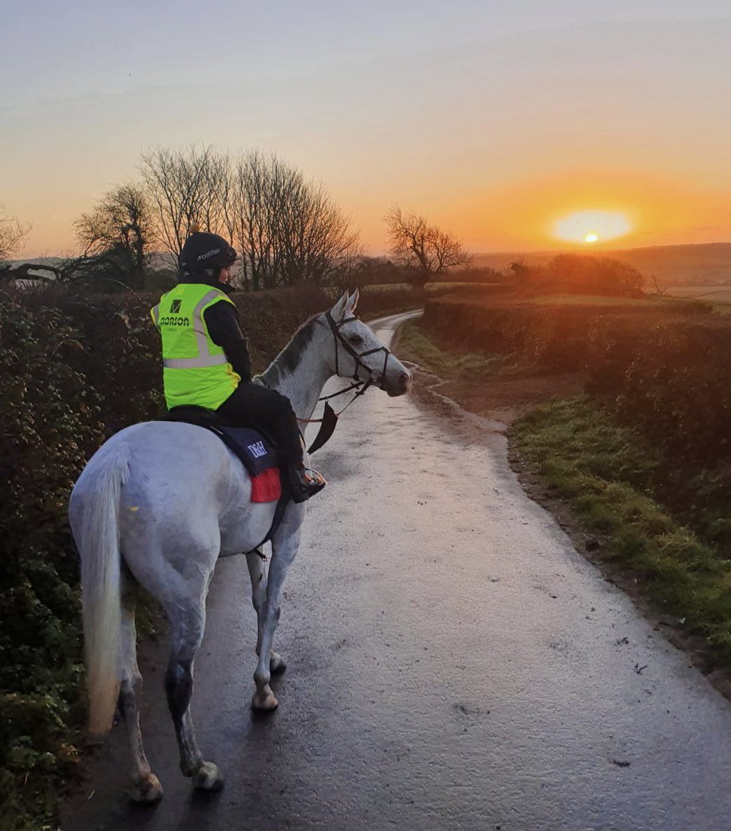 Politilogue enjoying a somerset sunrise .