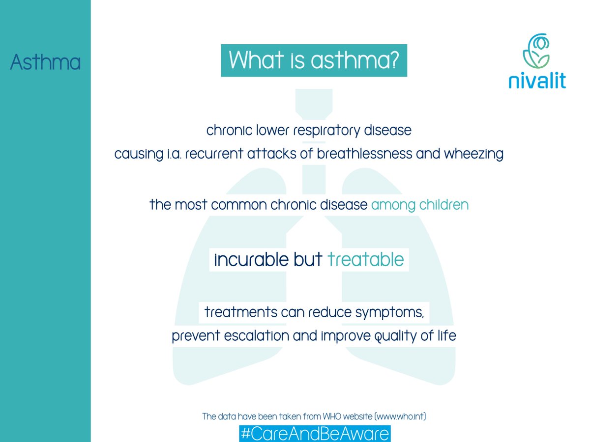 NivalitSoft's tweet photo. Now, some facts about another very common pulmonary disease – #asthma (from #WHO website https://t.co/kAOGptBnv2).

#CareAndBeAware #ControlYourAsthma #asthma https://t.co/ZEYyvjmLxu