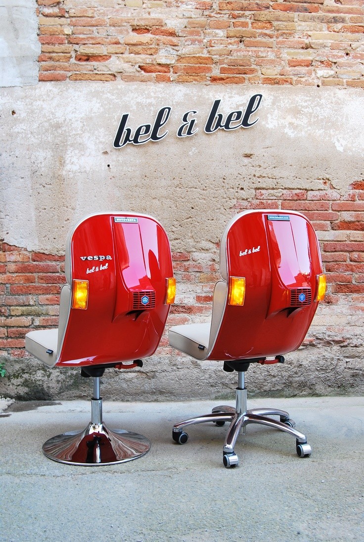 Thread of car parts reused as household items