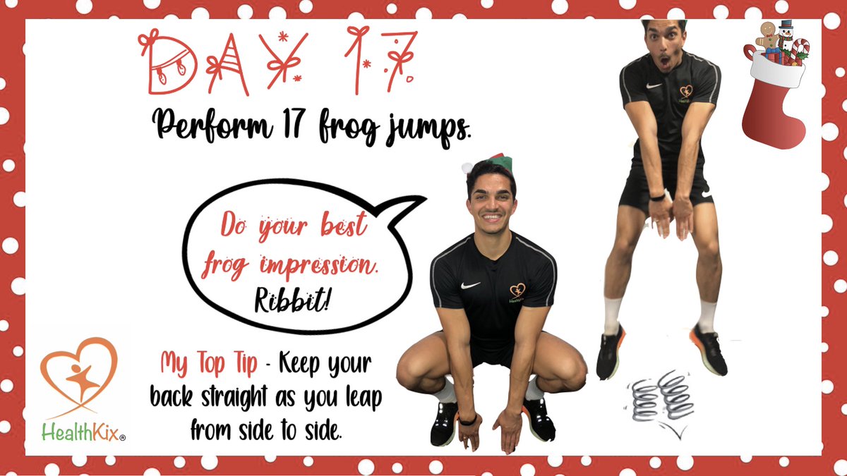 HealthKix_'s tweet photo. 𝗗𝗮𝘆 𝟭𝟳

Extra points for the facials 🤪

#AKixStartToChristmas https://t.co/ccucupQgrm