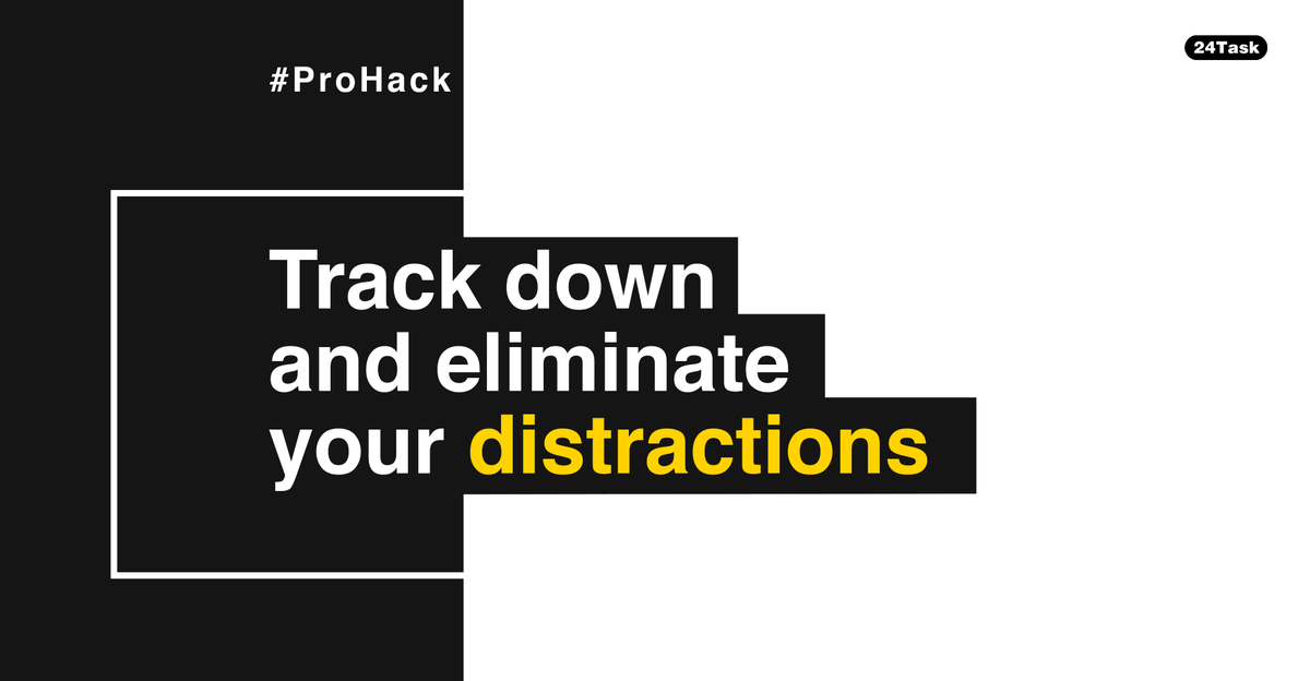 24Task's tweet photo. #ProHack
As #professionals, we really want to arrive at the finishing line. We desire completion. However, as a human, we are bombarded with distractions.
To stay #committed to working, we need to find ways to measure and track down the things we are wasting our time on.

#24Task https://t.co/oZAAke2bbg