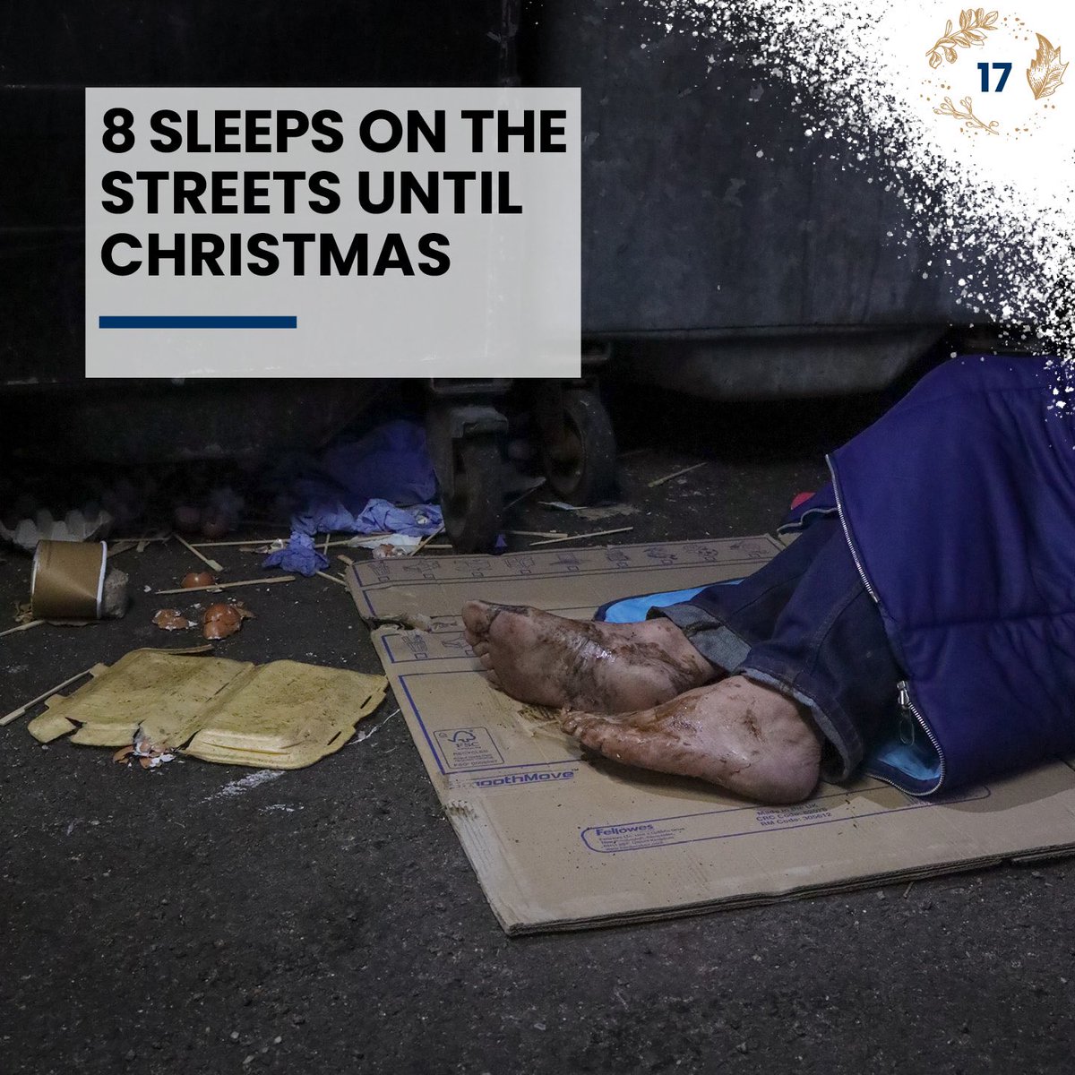 With only 8 sleeps left till Christmas, Santa has not forgotten about our guests at the Whitechapel Mission. Thats why, every single one of our guests will receive a small token Christmas present as we attempt to assist them in leaving the streets. Support #OurChristmasMission 🕊