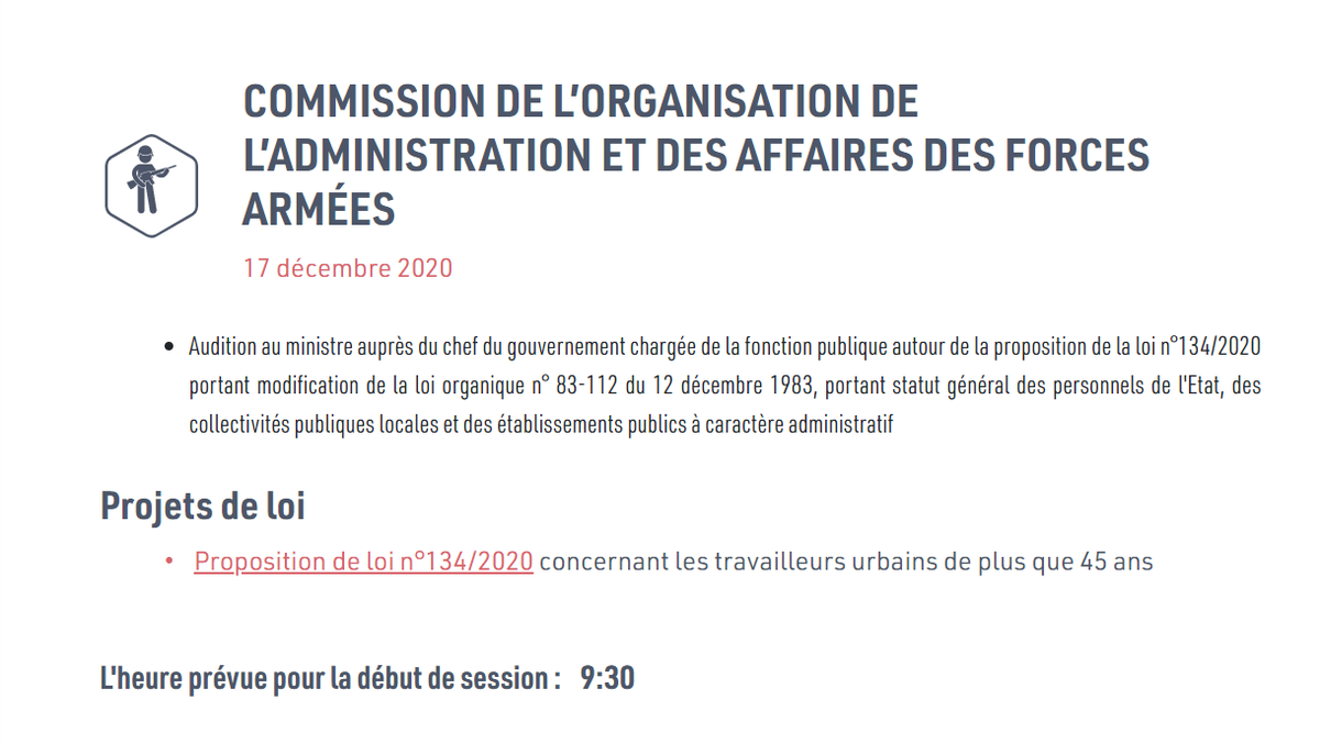 AlBawsalaTN's tweet photo. 10:20 Début des travaux de la #ComAdministration
Vous pouvez consulter l'ordre du jour ici : ⬇️⬇️
#TnARP #MarsadMajles #LiveMajles #Tunisie https://t.co/YrGdzyqvS9