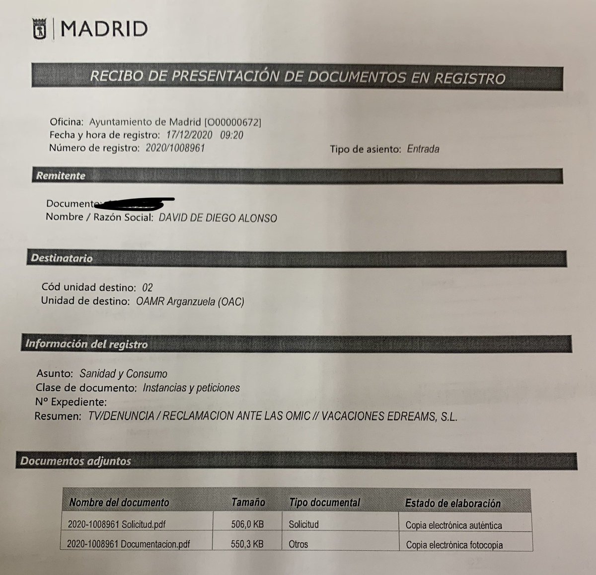 conddedede's tweet photo. Hola @eDreams comentaros que hoy ha sido presentada la reclamación correspondiente al reembolso de mis vuelos junto con una indemnización por daños ocasionados en OMIC. 
Os aconsejo la realización de mi reembolso durante el día de hoy. El próximo paso será ir a OCU y demandar ⚠️ https://t.co/xNDJLFqEaS